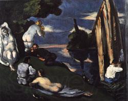 Paul Cezanne Pastoral(Idyll) Spain oil painting art